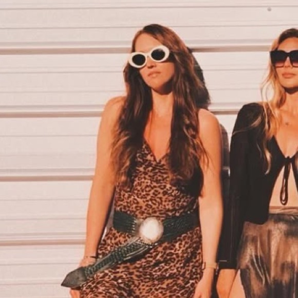 New beige white rounded sunglasses retro style - Picture 3 of 10